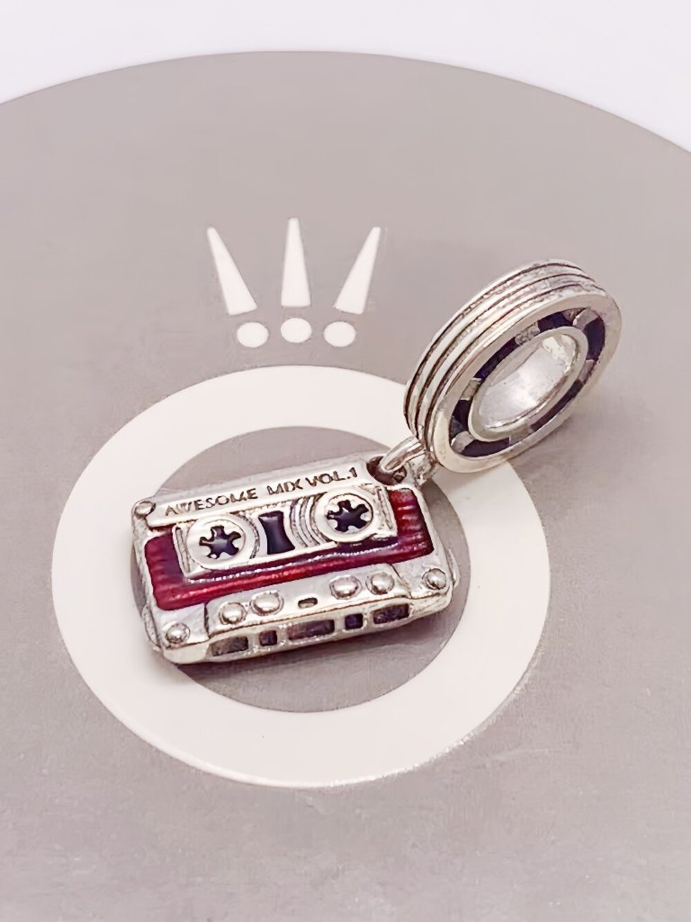 Pandora Marvel Guardians of the Galaxy Cassette Tape Dangle Charm
